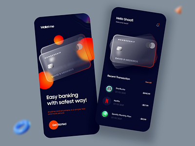 Banking / Card / Finance App android app app design bank banking card design finance illustration ios minimal minimal app mobile mobile app mobile app design mobile apps product design typography ui ux