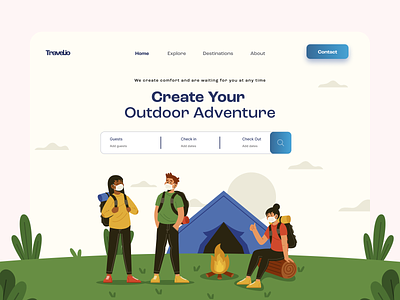 Camping / Adventure / Travel Landing Page