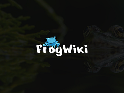 Frog Wiki Logo Design adobe xd branding front end homepage illustration inspiration logo webdesign