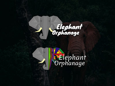 Elephant Orphanage Logo Design Idea adobe xd brand design branding elephant elephant logo front end homepage idea inspiration logo web design