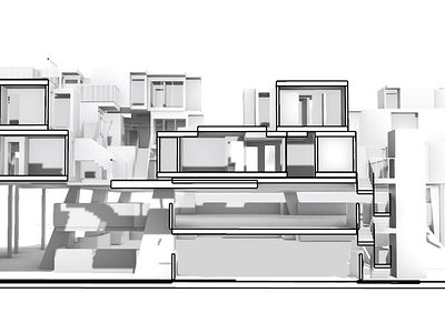 section shadow adobe adobe illustrator architecture design drawing housing render section shadow