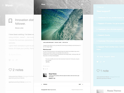 Wave - Creative Portfolio - Premium Tumblr Theme