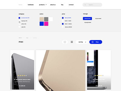 Shopify Theme (WIP) button filter grid icons minimal products shopify theme ui ux