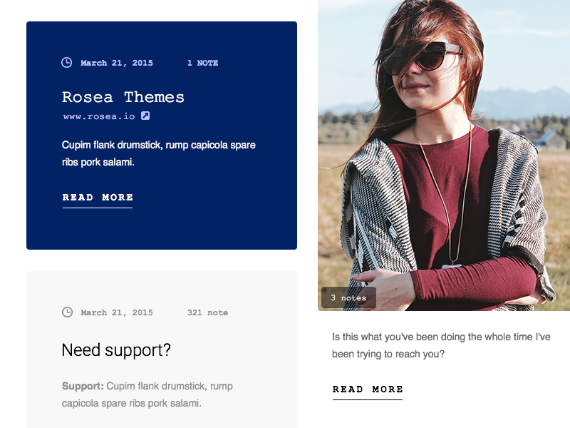 Posts Tumblr Theme ( W I P ) by Marcin Czaja on Dribbble