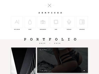Portfolio Theme (WIP) design gallery grid icons minimal portfolio simple ui web