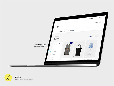 Fashion Premium Shopify Theme filter form grid mockup navigation products shopify sidebar ui ux