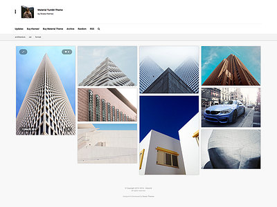 Material Portfolio Tumblr Theme [ 2.2.0 ]