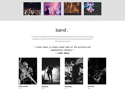 Responsive Landing Page Templates for Adobe Muse CC adobe band design events landing page muse portfolio ui ux web wedding
