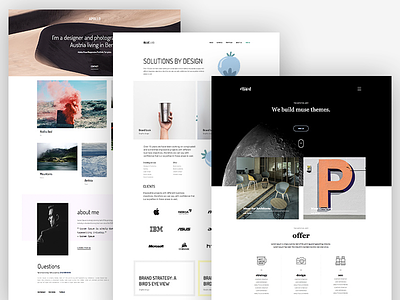 6 Awesome Muse Templates agency creative design minimal muse portfolio rwd templates theme ui web