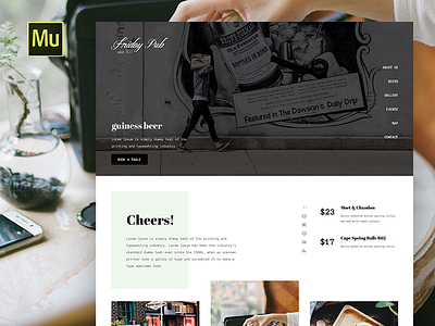 Muse Templates for Pub, Restaurant or Cafe