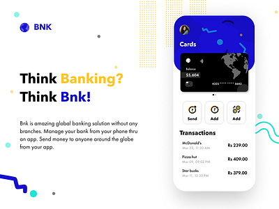 BNK - Design Challenge branding design designs fintech fintech app illustration typography ui uidesign ux vector web