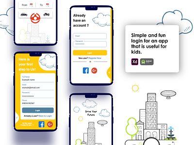 Simple and Fun Login android app design android app development app design designs icon logo ui ux uxui