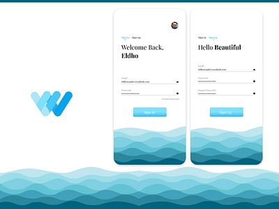 Sign in Sign up Flow app dailyui design flat illustration logo typography uidesign uiux vector