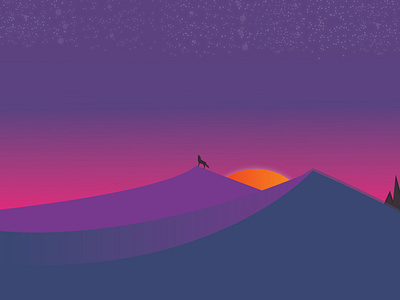 Landscape Illustration by Eldo Kurian on Dribbble