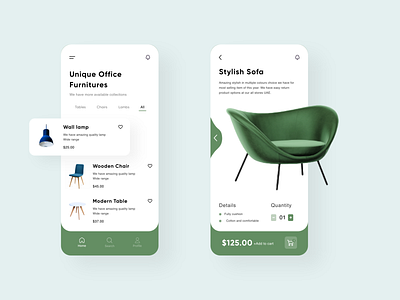Unique Office Furnitures 🪑 chair design furniture lamp mobile mohamed tharik new photoshop product product sale sale simple work sofa trendy design ui