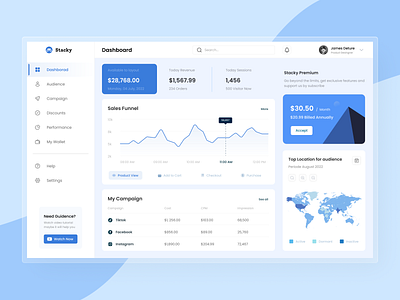 Stacky - Trading Dashboard UI Concept best branding card creative dashboard design graphic design icons illustration logo map mohamed tharik new product simple work stack top trading ui web app