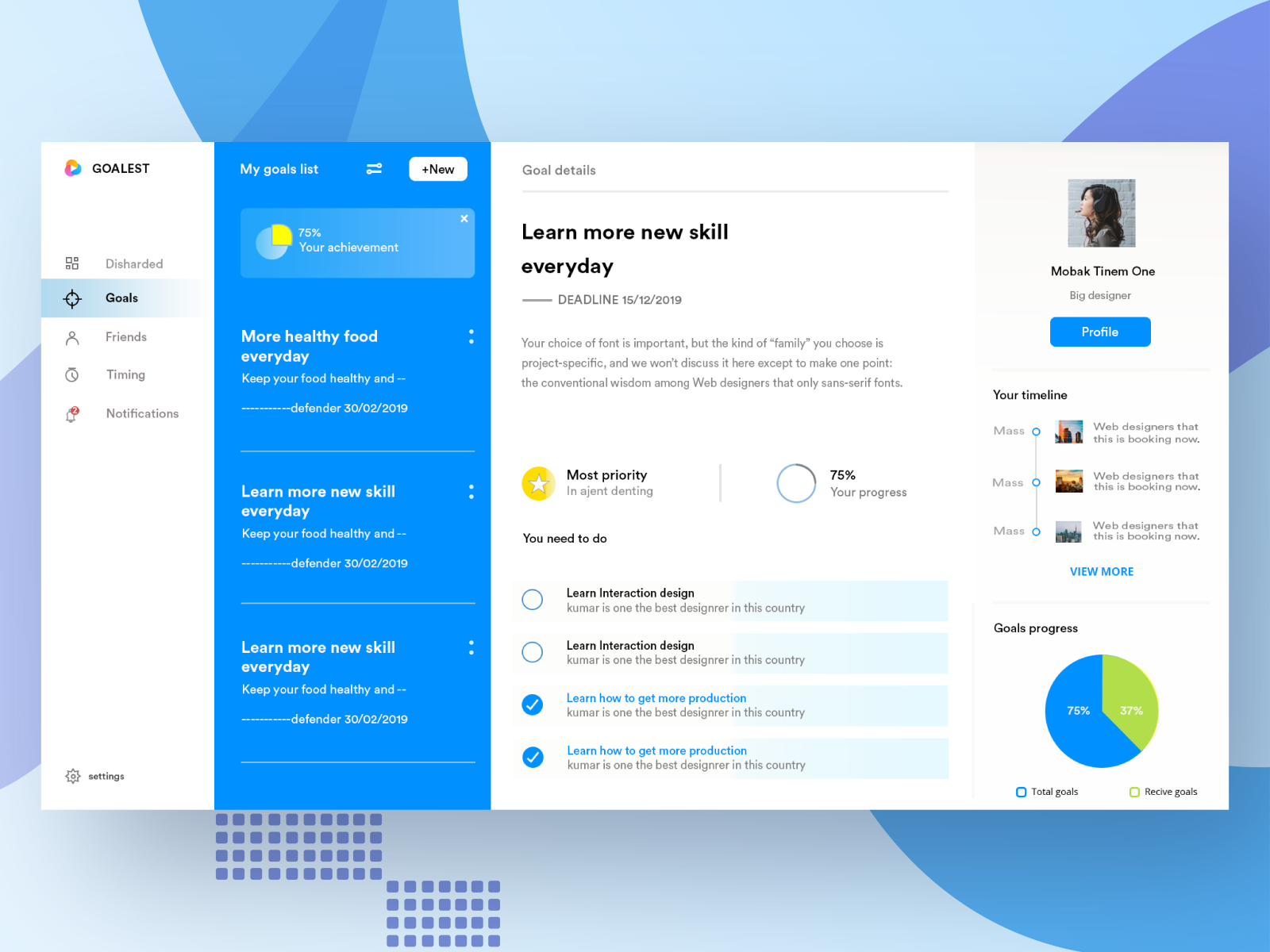 To do Listing_Web app Design by Design Pearl on Dribbble