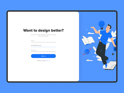 Daily UI 001 | Sign Up page