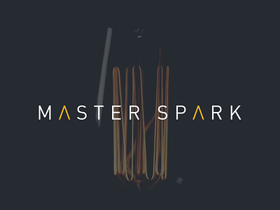 Master Spark Logo and Website brand branding design flat identity lettering logo type typography ui ux vector web website