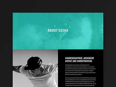 Sasha Biloshisky Website blog branding design flat sports ui ux vector web website