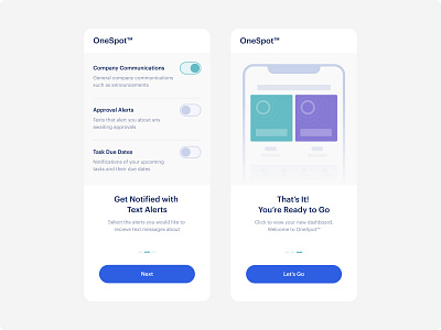 Onboarding UI