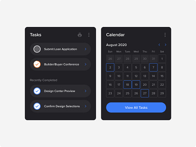 Tasks + Calendar by Paul Conrad on Dribbble