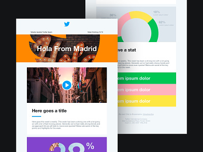 Twitter Email Template email design