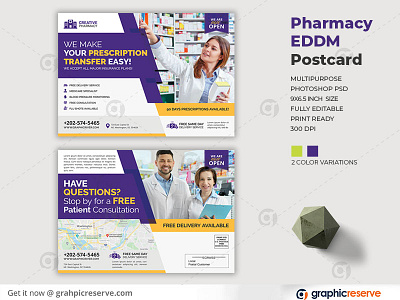 PHARMACY OPENING ANNOUNCEMENT EDDM POSTCARD DESIGN TEMPLATE advertisement clinic flyer doctor drug every door direct mail flyer health hospital medicine opening pharmaceutical pharmacist pharmacology pharmacy pharmacy eddm pharmacy postcard pharmacy promotional services