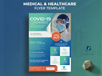 Medical healthcare flyer advert advertisement business clinic flyer corona virus coronavirus covid19 doctor flyer health healthcare hospital medical medical care professional