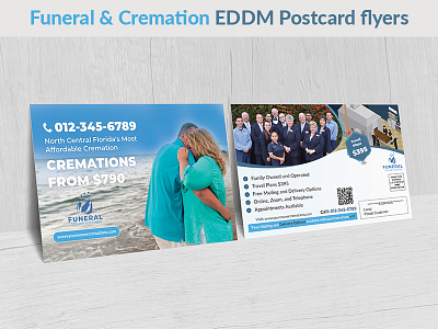 Funeral & Cremation Direct Mail EDDM Postcard flyers