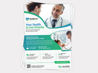 Medical Flyer Template by Ahasanul haque on Dribbble