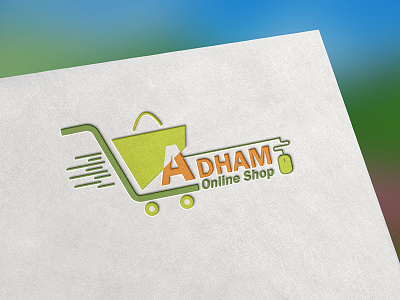 Online Shop Logo bag business buy online e shop e shopping e store internet mall marketing meisuseno online online shop logo paper bag purchases retail sale sales shop shopping shopping bag