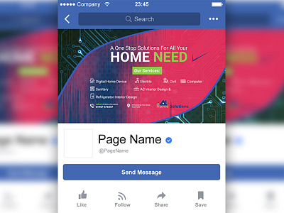 Facebook Cover Page Design advert advertisement business facebook facebook ad facebook banner facebook cover facebook cover page mockup psd facebook cover photo facebook page facebook post home logo page cover professional