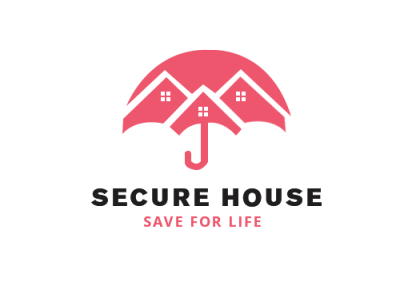 Secure House design logo logo design logos ui