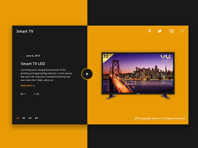 Smart TV LED website design