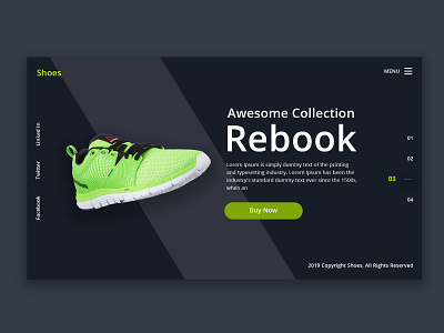 Rebook website design