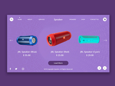 Speaker website design