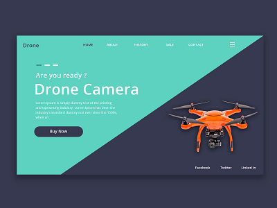 Drone Camera website design