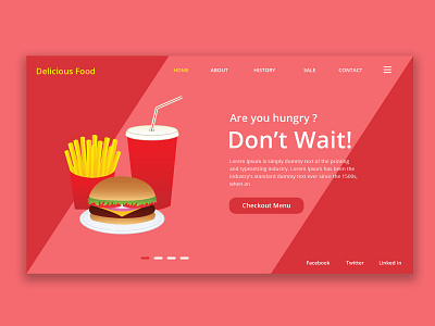 Delicious Food website design