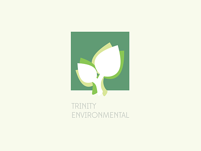 Trinity Environmental Logo green leaf logo trinity