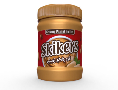 SKIKERS Peanut Butter 3d 3d design 3d illustration branding illustration