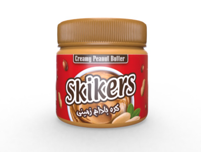 SKIKERS Peanut Butter Packaging 3d 3d design 3d illustration branding design illustration package design packaging