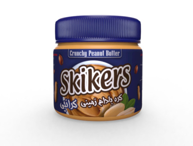 Skikers Peanut Butter 3d design 3d illustration branding design illustration package design packaging