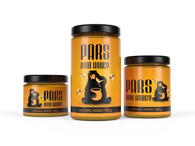 ParsAvin Honey 3d design 3d illustration branding design illustration illustrator logo package design packaging packing