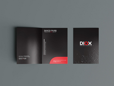 Diox Folder branding design folder illustration logo