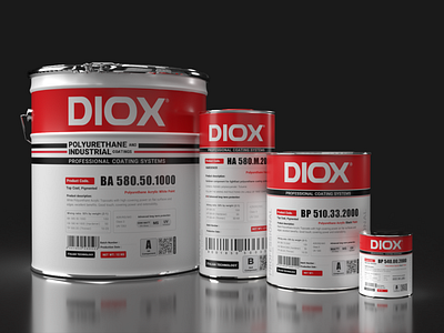 3D ِِdesign of Diox can paint