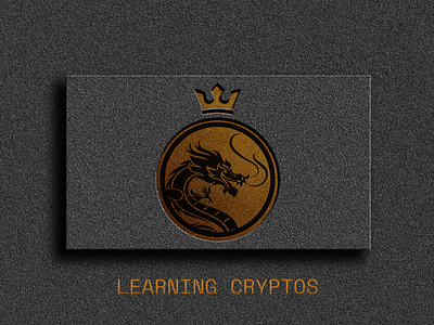 Logo for https://learningcryptos.com/ branding design illustration logo minimal vector web