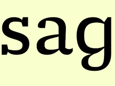 Single/double storey 'g' for a new font