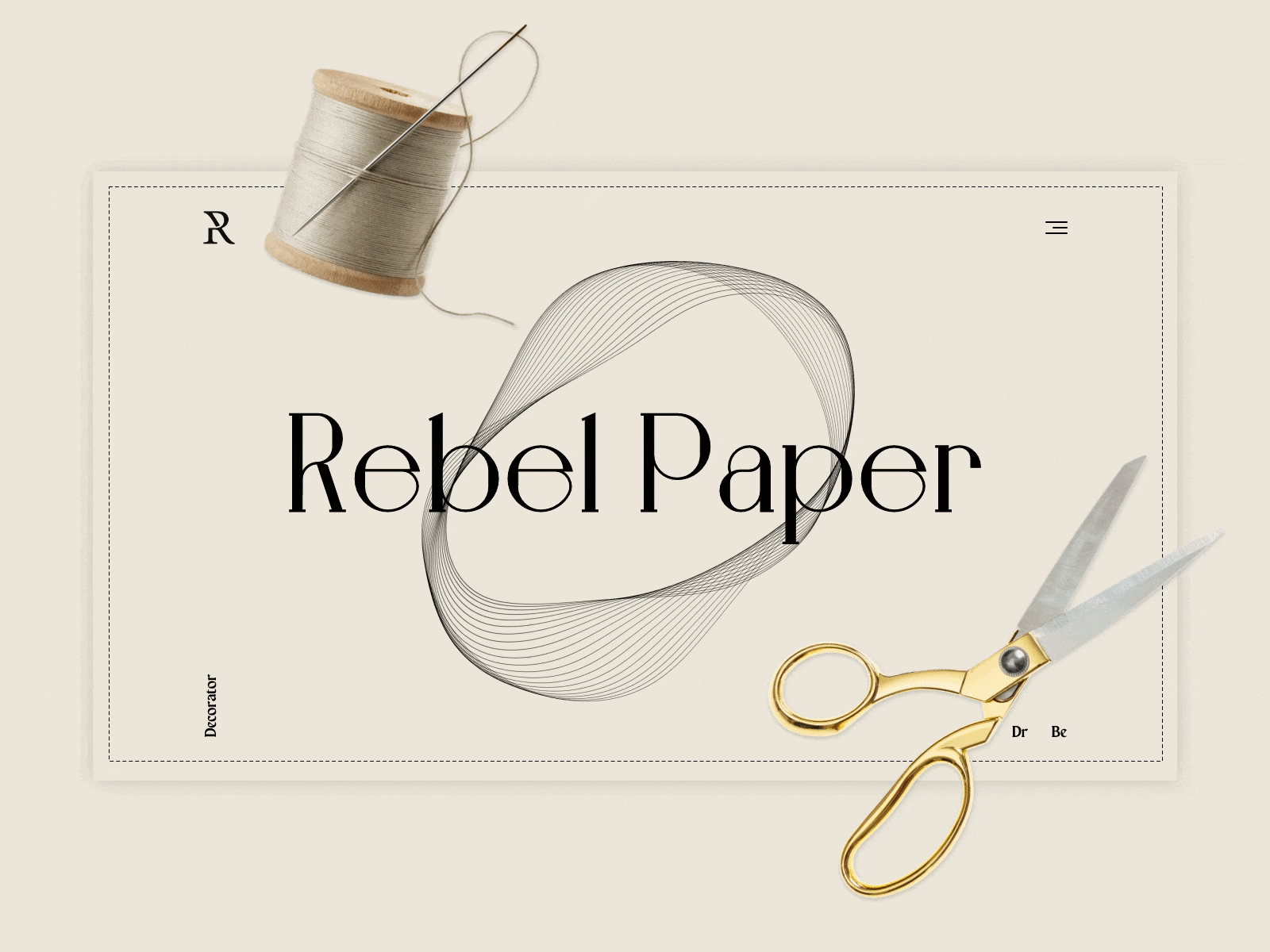 Rebel Paper | PORTFOLIO art circle fluid miano personal portfolio ui ux