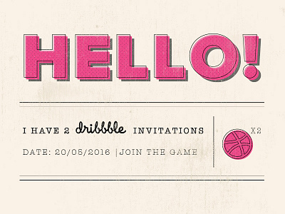 Dribbble Invitations contest dribbble invitations invite